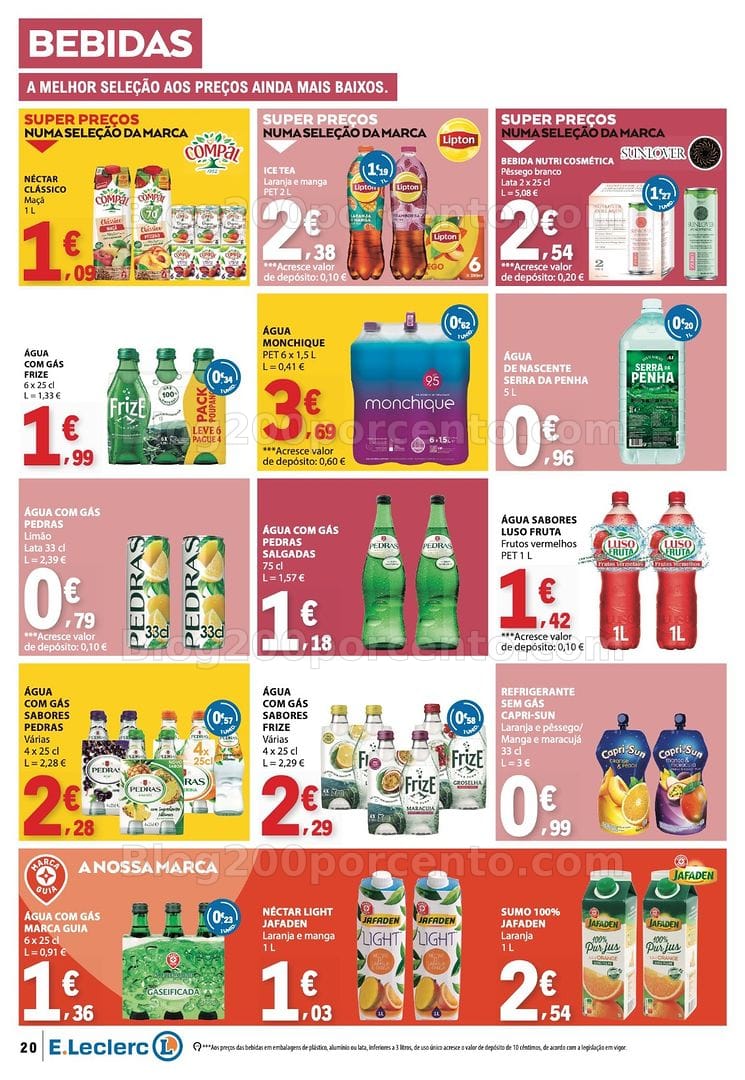Antevisão Folheto E-LECLERC Promoções de 10 a 16 setembro